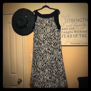 Zebra print dress
